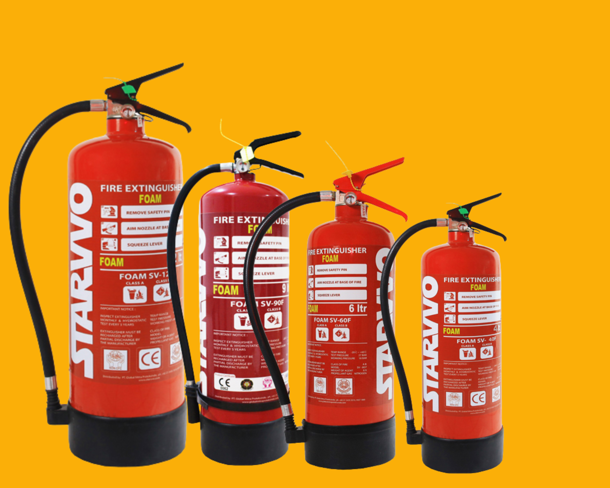 STARVVO Fire Extinguisher Foam AFFF 