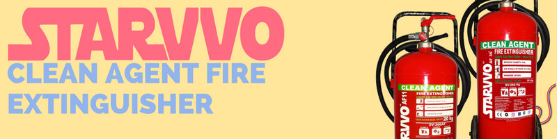 STARVVO AF36 Clean Agent Fire Extinguisher Trolley