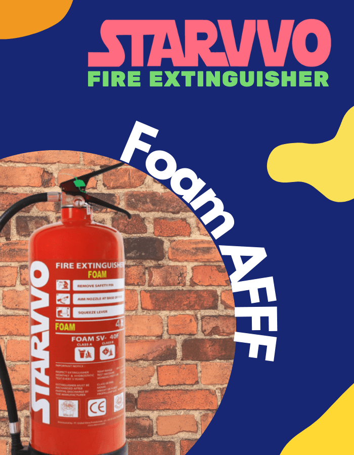 Mengenal 5 Jenis Alat Pemadam Api atau Fire Extinguisher STARVVO Fire
