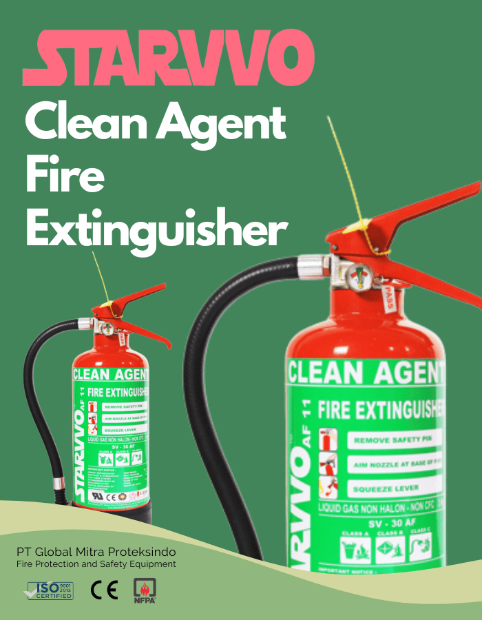 STARVVO Clean Agent Fire Extinguisher 3 Kg