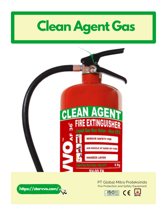 STARVVO Clean agent Fire Extinguisher