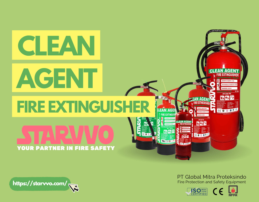 STARVVO Clean Agent Fire Extinguisher