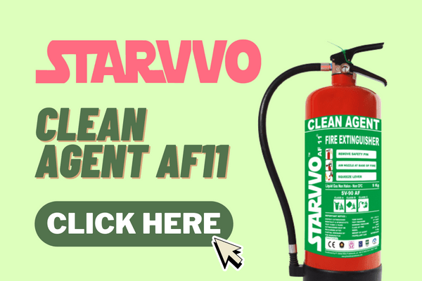 starvvo af11 clean agent fire extinguisher