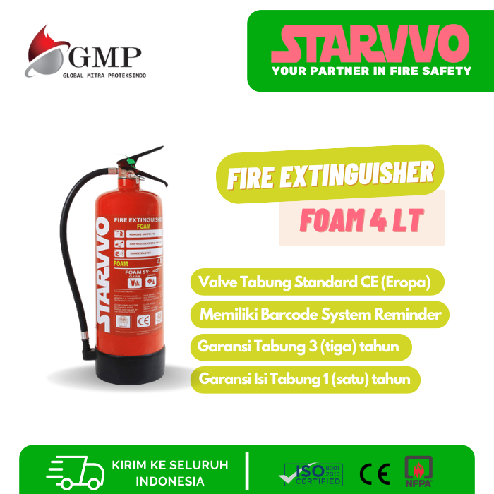starvvo foam afff fire extinguisher