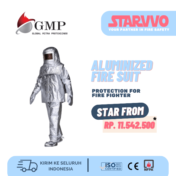 starvvo baju tahan api aluminized