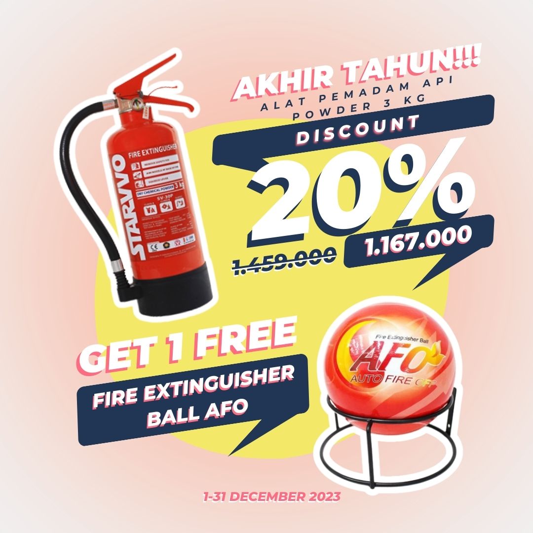 Akhir Tahun Lindungin Aset Berharga dengan STARVVO Fire Extinguisher