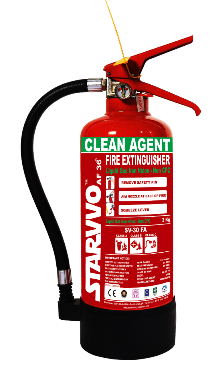 distributor Fire Extinguisher AF36 Clean Agent 3 Kg Berstandar SNI