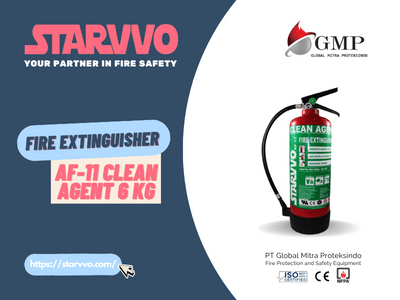 STARVVO Clean Agent AF-11 Fire Extinguisher