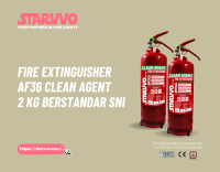 APAR / Fire Extinguisher AF36 Clean Agent 2 Kg Berstandar SNI | STARVVO Fire Extinguisher