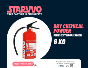 STARVVO Fire Extinguisher Dry Chemical Powder 6 Kg