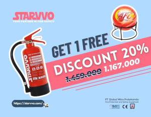 Akhir Tahun Lindungin Aset Berharga dengan STARVVO Fire Extinguisher 3 Kg