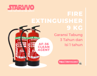Fire Extinguisher AF-36 Clean Agent 9 Kg | STARVVO Fire Extinguisher