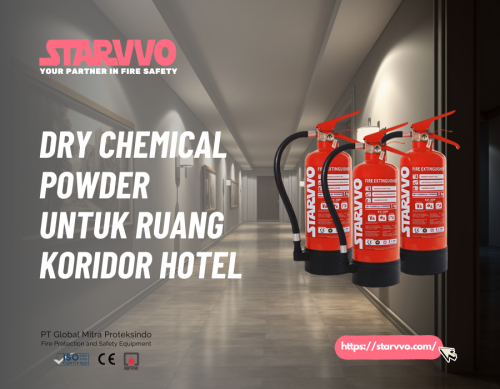 Fire Extinguisher Dry Chemical Powder 3 Kg untuk Ruang Koridor Hotel | STARVVO Fire Extinguisher