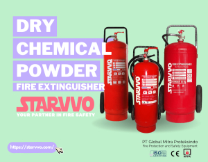 STARVVO Dry Chemical Powder Fire Extinguisher Trolley