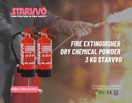Fire Extinguisher Dry Chemical Powder 3 Kg STARVVO