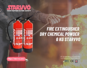 Fire Extinguisher Dry Chemical Powder 6 Kg STARVVO