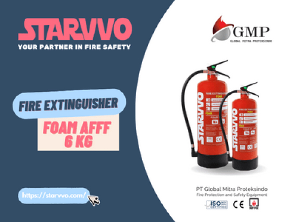 STARVVO Foam AFFF Fire Extinguisher 6 Kg