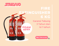 Fire Extinguisher Foam AFFF 6 Kg | STARVVO Fire Extinguisher