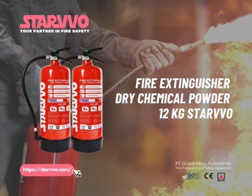 Fire Extinguisher Dry Chemical Powder 12 Kg STARVVO