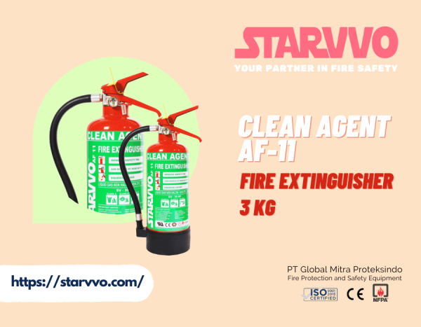 STARVVO Clean Agent Fire Extinguisher