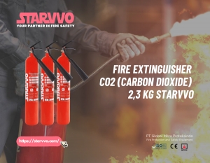 Fire Extinguisher CO2 (Carbon Dioxide) 2,3 Kg STARVVO