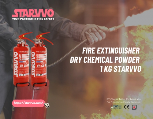 Fire Extinguisher Dry Chemical Powder 1 Kg STARVVO
