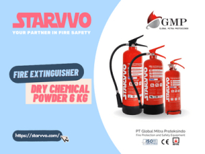 STARVVO Dry Chemical Powder Fire Extinguisher 6 Kg
